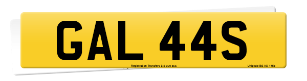 Registration number GAL 44S